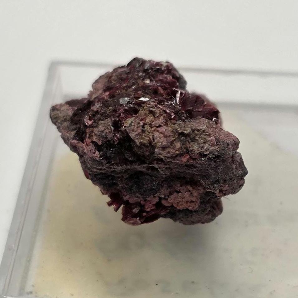 Roselite and Erythrite Micromount Specimen, Bou Azzer, Morocco. ROCK ADOPTION!