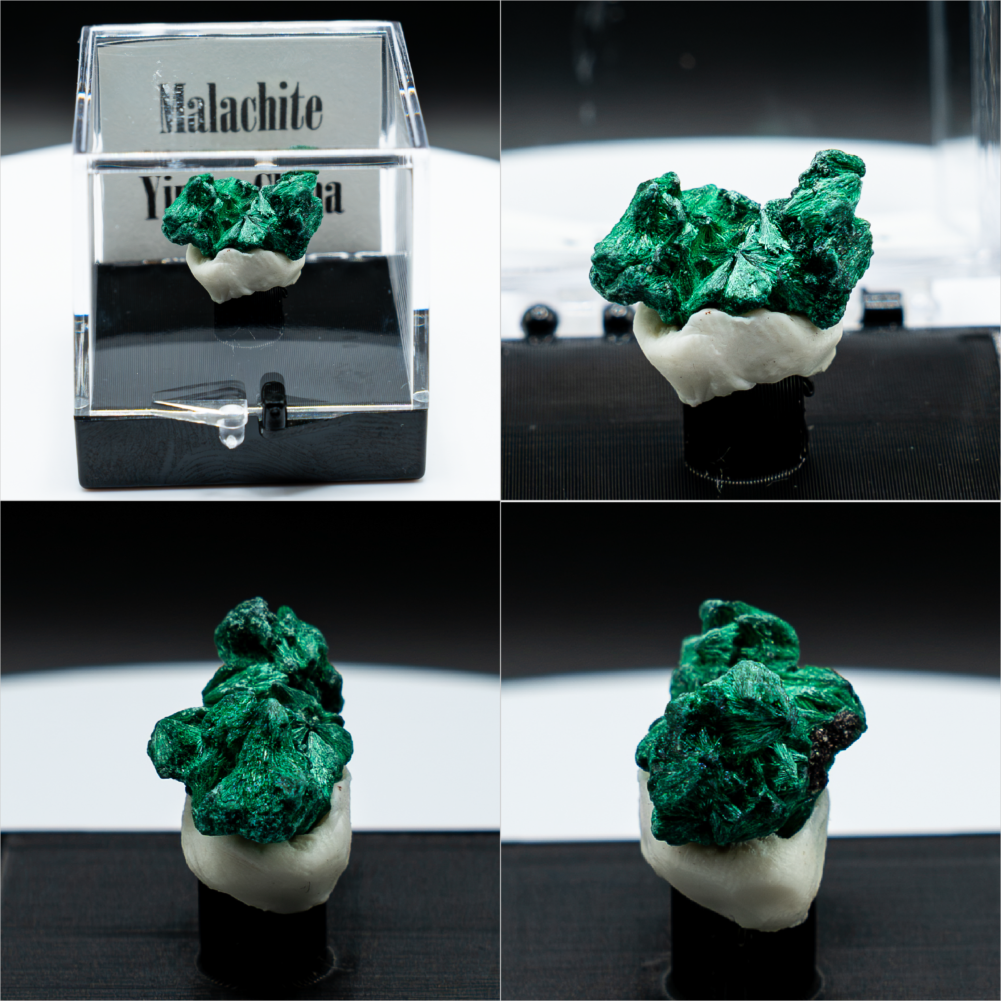 Malachite Crystal Specimen – Yindu, China | Perky Box Display